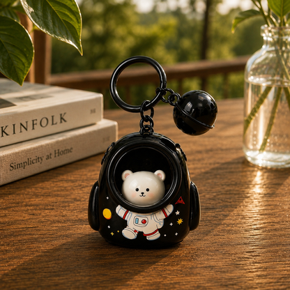 Cute Bear LED Lamp Keychain