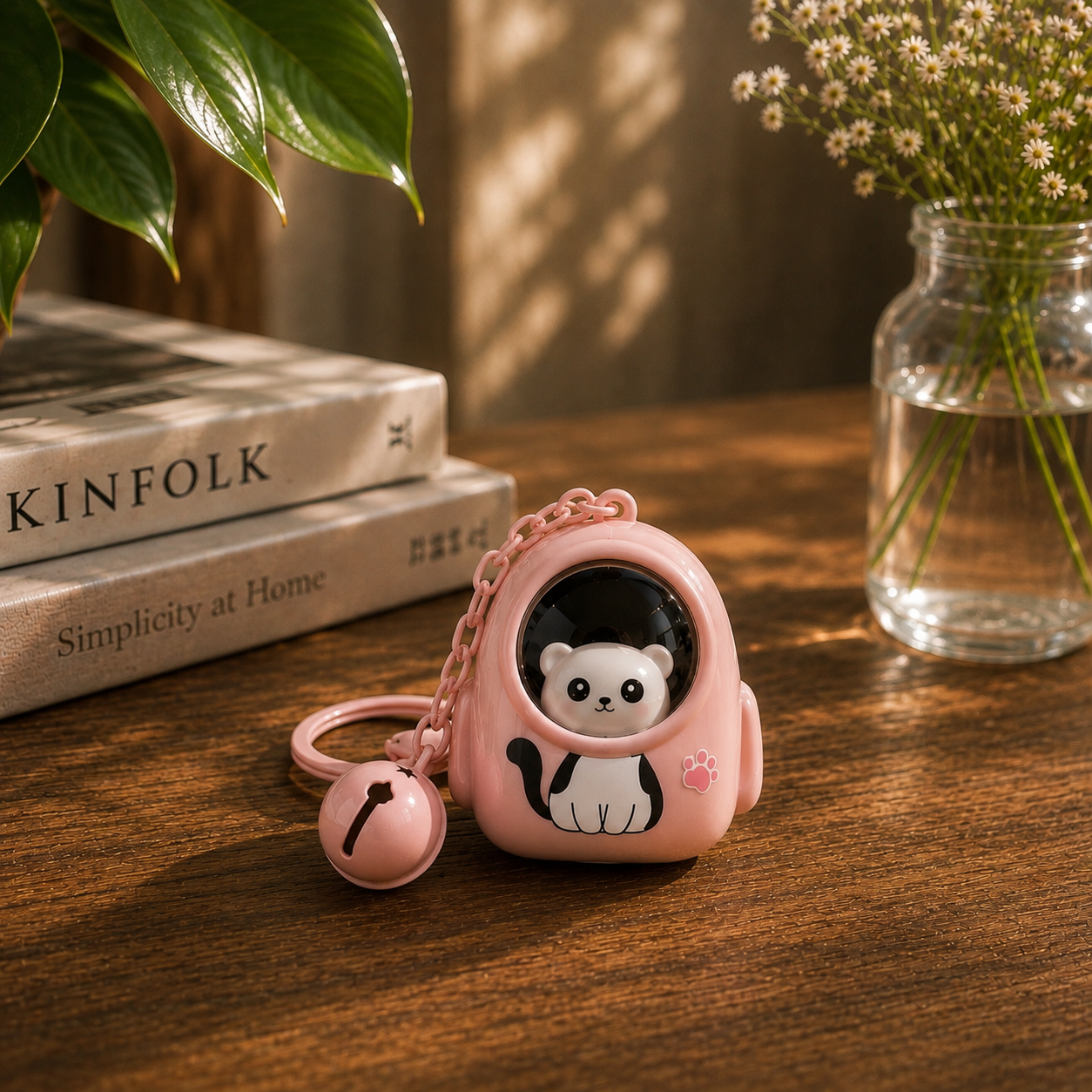 Cute Bear LED Lamp Keychain