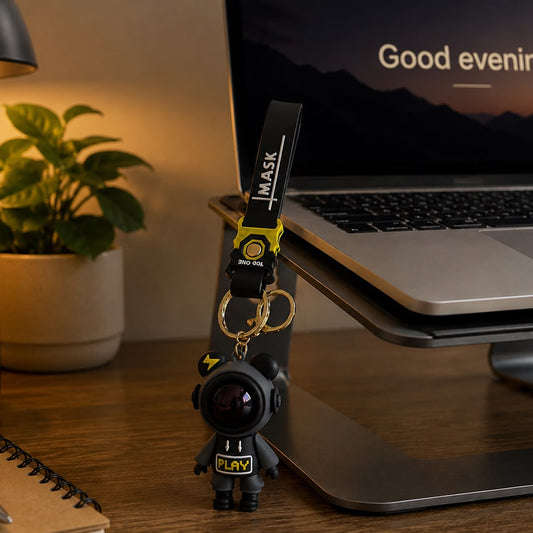Premium Astronaut Reflective Lens Keychain