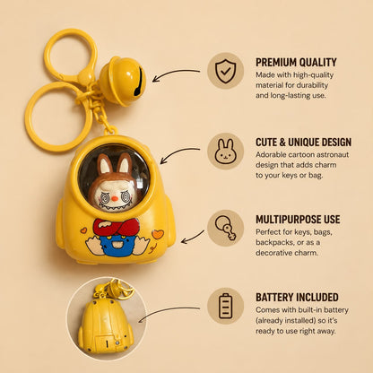 Cute Bear LED Lamp Keychain
