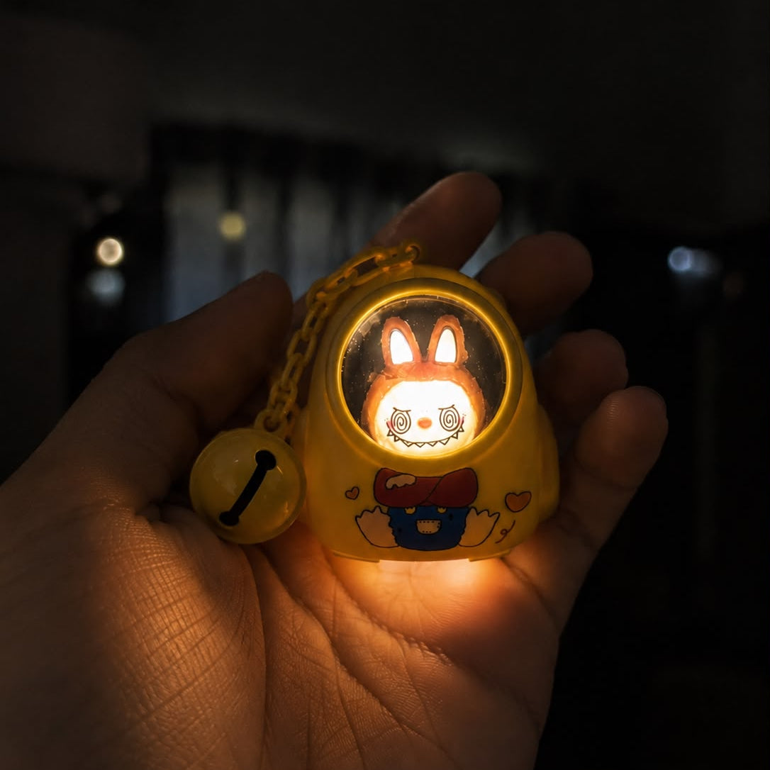Cute Bear LED Lamp Keychain