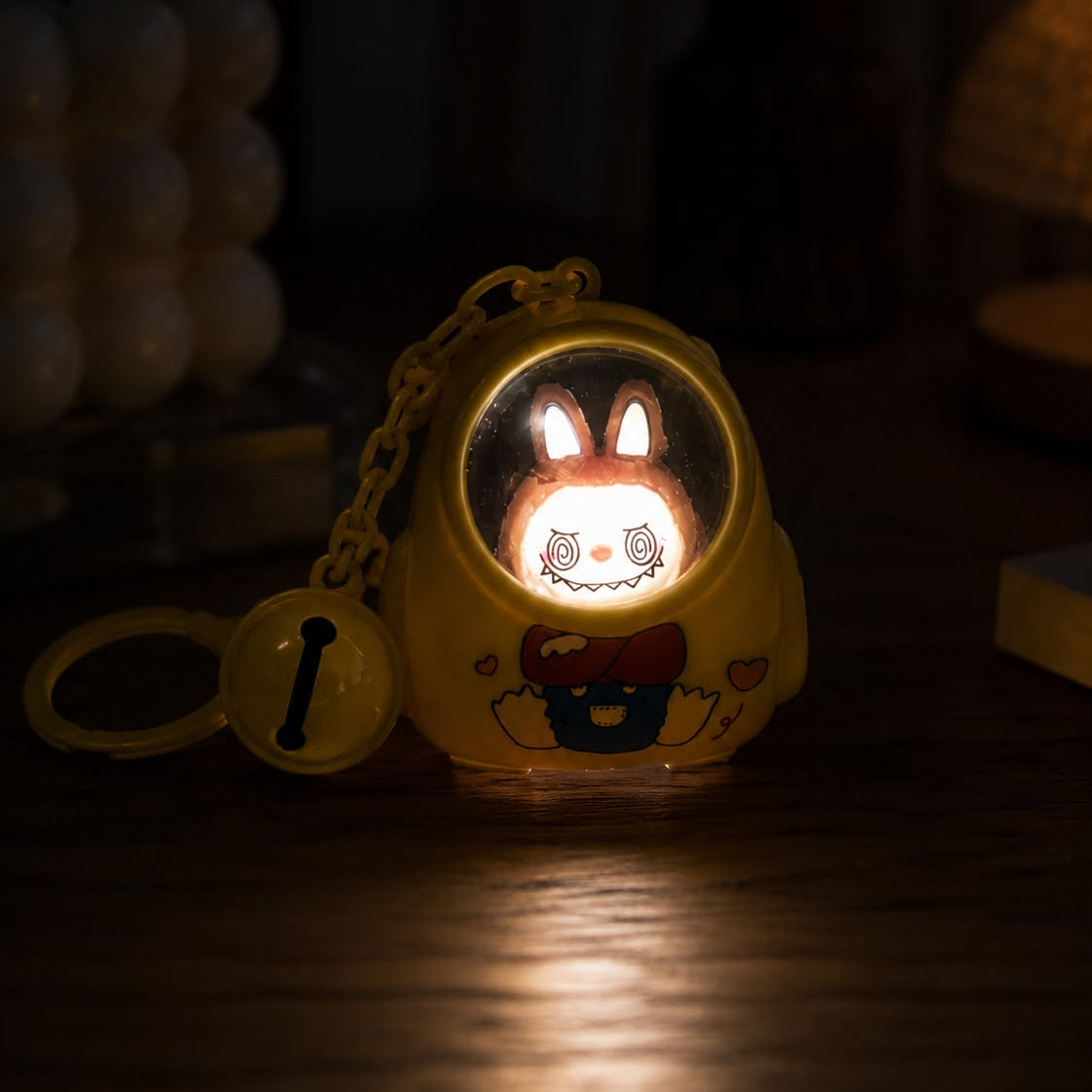 Cute Bear LED Lamp Keychain