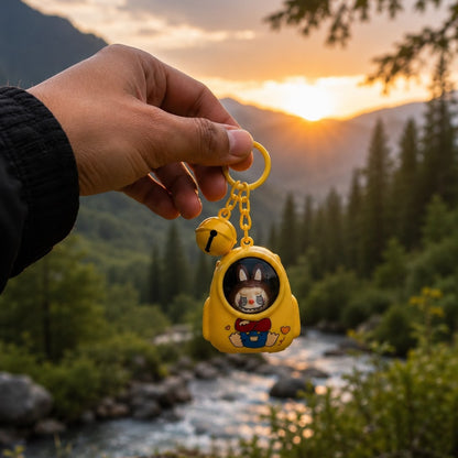 Cute Bear LED Lamp Keychain