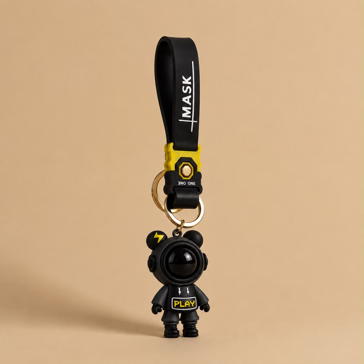 Premium Astronaut Reflective Lens Keychain