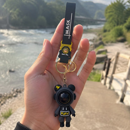 Premium Astronaut Reflective Lens Keychain