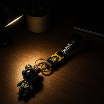 Premium Astronaut Reflective Lens Keychain