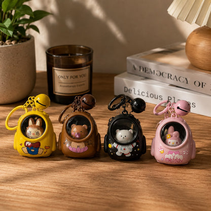 Cute Bear LED Lamp Keychain