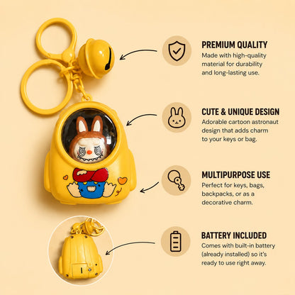 Cute Bear LED Lamp Keychain